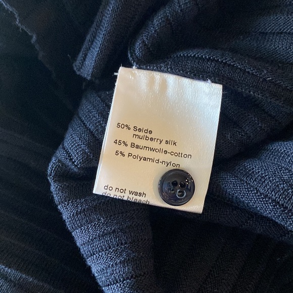 AKRIS silk structured lines knit coat / long cardigan -NEW W/TAGS.CURRENT SEASON - Picture 10 of 11